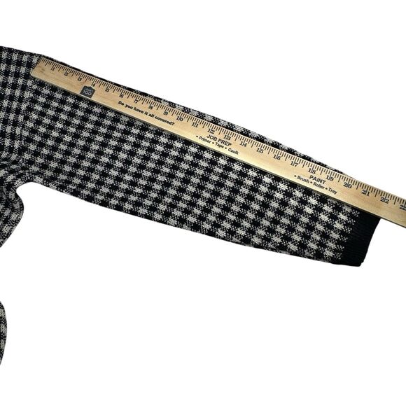 Alfred Dunner Petites Navy Blue Check Sweater Size S Country Club Nautical Core - Picture 4 of 9